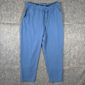 Lululemon Keep Moving Pants Womens 12 Blue Stretch Hi Rise Pull On Train LW5CZES